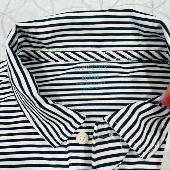 J CREW BOYS SIZE 16 STRIPED POLO DRESS SHIRT AND WHITE SKINNY DRESS PANTS NWT!! - Picture 4 of 10